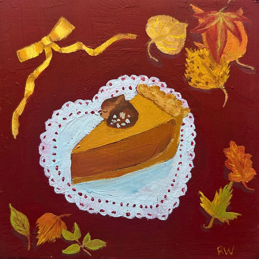 "November Arrangement" - oil on 4x4inch canvas panel